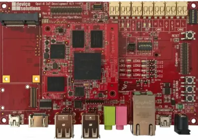 The Opal-6 IoT Development Kit includes many features to help you prototype FAST