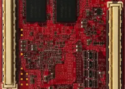 Bottom view of the Opal-6 SoM showing the 2 x 168-pin connectors